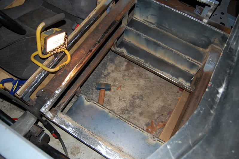 Driver’s side floor pan almost&nbsp;done